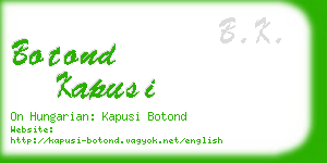 botond kapusi business card